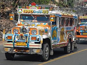 Jeepneys in Philippines God is with us